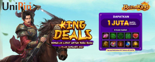 King Deals! Top Up Game Be the King & Dapatkan Bonus Penawaran Raja Dua Kali Lipat!